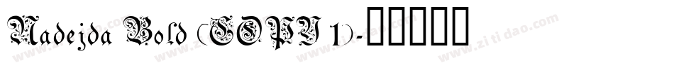 Nadejda Bold (COPY 1)字体转换